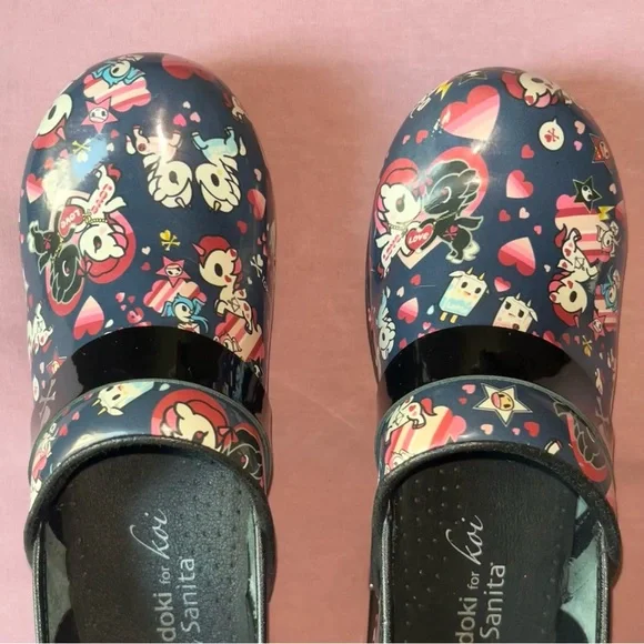 Tokidoki Paramour Kawaii CLOGS Koi by Sanita nursing shoes 38 HTF toki doki - Picture 5 of 6